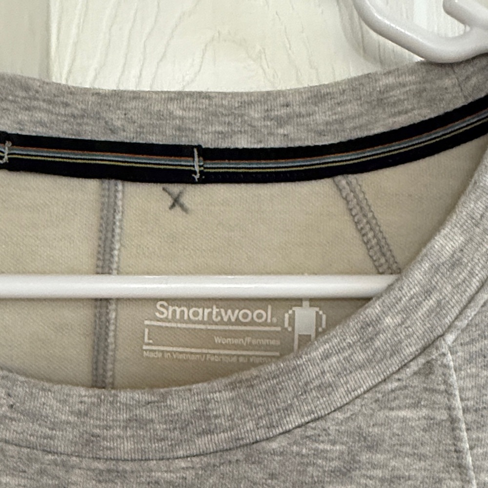 Smartwool Light Heather Gray Long Sleeve Knit Dress - Picture 2 of 7